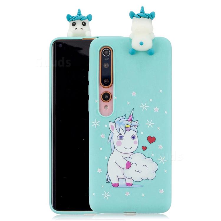 Heart Unicorn Soft 3D Climbing Doll Soft Case for Xiaomi Mi 10 / Mi 10 Pro 5G