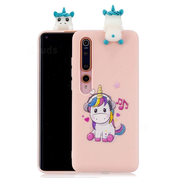 Music Unicorn Soft 3D Climbing Doll Soft Case for Xiaomi Mi 10 / Mi 10 Pro 5G