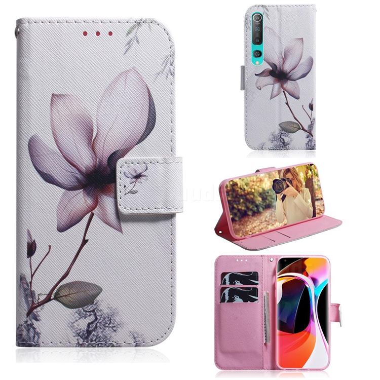 Magnolia Flower PU Leather Wallet Case for Xiaomi Mi 10 / Mi 10 Pro 5G