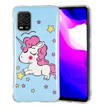 Stars Unicorn Noctilucent Soft TPU Back Cover for Xiaomi Mi 10 Lite