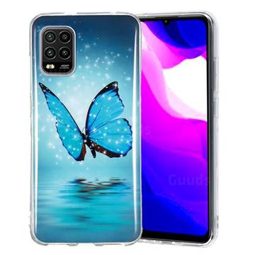 Butterfly Noctilucent Soft TPU Back Cover for Xiaomi Mi 10 Lite