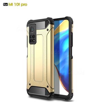 King Kong Armor Premium Shockproof Dual Layer Rugged Hard Cover for Xiaomi Mi 10T / 10T Pro 5G - Champagne Gold