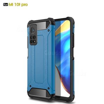 King Kong Armor Premium Shockproof Dual Layer Rugged Hard Cover for Xiaomi Mi 10T / 10T Pro 5G - Sky Blue