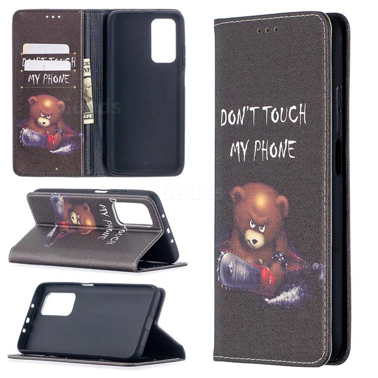 Chainsaw Bear Slim Magnetic Attraction Wallet Flip Cover for Xiaomi Mi 10T / 10T Pro 5G