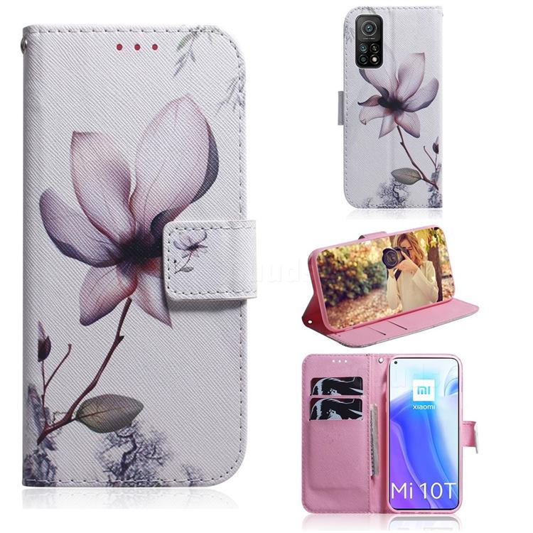 Magnolia Flower PU Leather Wallet Case for Xiaomi Mi 10T / 10T Pro 5G