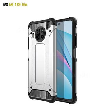 King Kong Armor Premium Shockproof Dual Layer Rugged Hard Cover for Xiaomi Mi 10T Lite 5G - White