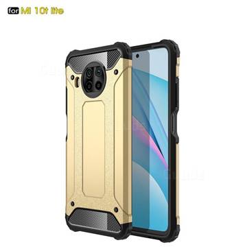 King Kong Armor Premium Shockproof Dual Layer Rugged Hard Cover for Xiaomi Mi 10T Lite 5G - Champagne Gold