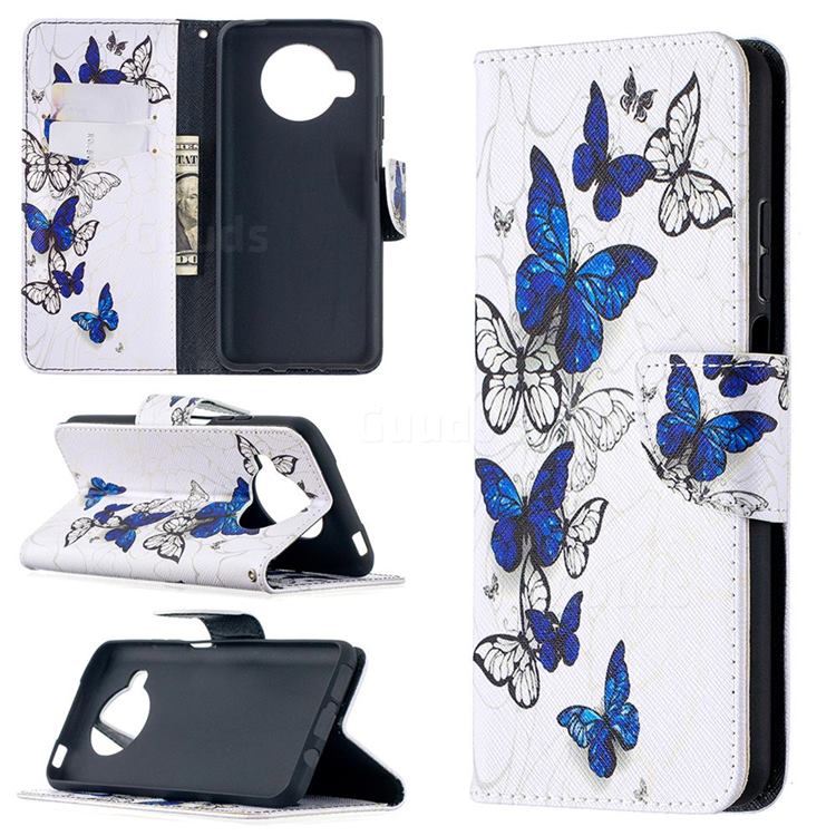 Flying Butterflies Leather Wallet Case for Xiaomi Mi 10T Lite 5G