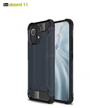 King Kong Armor Premium Shockproof Dual Layer Rugged Hard Cover for Xiaomi Mi 11 - Navy