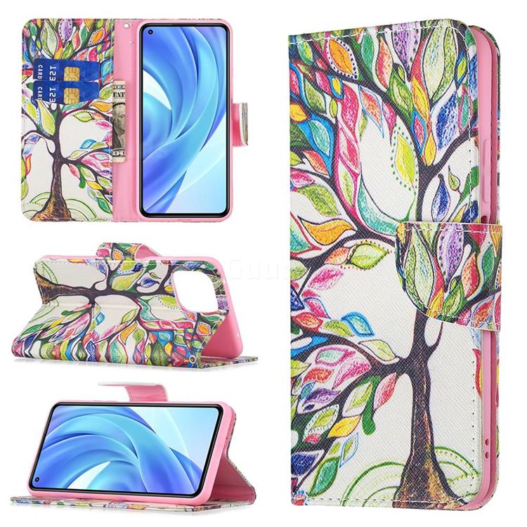 The Tree of Life Leather Wallet Case for Xiaomi Mi 11 Lite