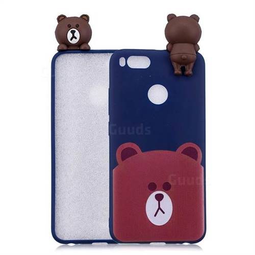 Cute Bear Soft 3D Climbing Doll Soft Case for Xiaomi Mi 5X