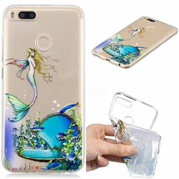 Mermaid Clear Varnish Soft Phone Back Cover for Xiaomi Mi A1 / Mi 5X