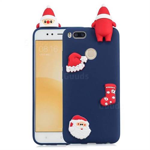 Navy Santa Claus Christmas Xmax Soft 3D Silicone Case for Xiaomi Mi A1 / Mi 5X