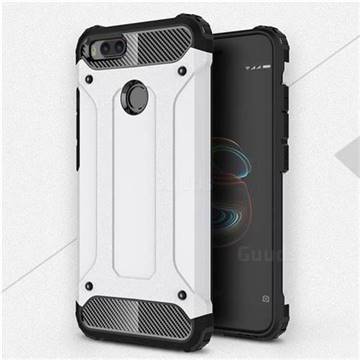 King Kong Armor Premium Shockproof Dual Layer Rugged Hard Cover for Xiaomi Mi A1 / Mi 5X - White