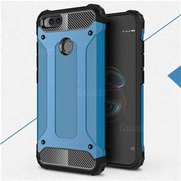 King Kong Armor Premium Shockproof Dual Layer Rugged Hard Cover for Xiaomi Mi A1 / Mi 5X - Sky Blue