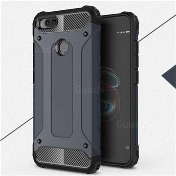 King Kong Armor Premium Shockproof Dual Layer Rugged Hard Cover for Xiaomi Mi A1 / Mi 5X - Navy