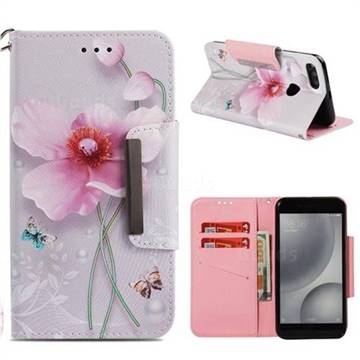 Pearl Flower Big Metal Buckle PU Leather Wallet Phone Case for Xiaomi Mi A1 / Mi 5X