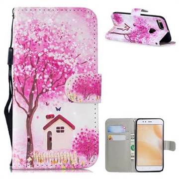 Tree House 3D Painted Leather Wallet Phone Case for Xiaomi Mi A1 / Mi 5X
