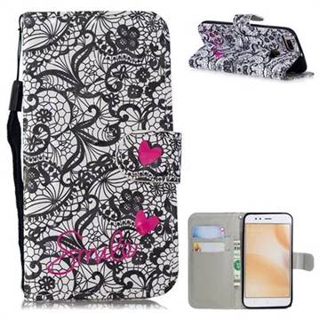 Lace Flower 3D Painted Leather Wallet Phone Case for Xiaomi Mi A1 / Mi 5X