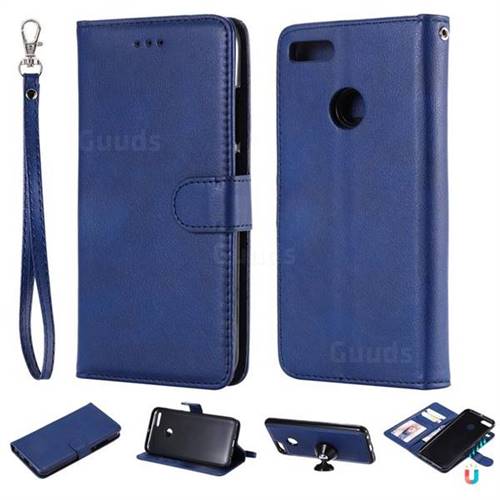 Retro Greek Detachable Magnetic PU Leather Wallet Phone Case for Xiaomi Mi A1 / Mi 5X - Blue