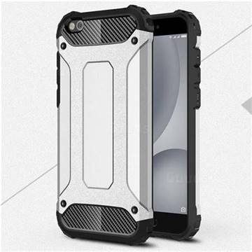 King Kong Armor Premium Shockproof Dual Layer Rugged Hard Cover for Xiaomi Mi 5c - Technology Silver