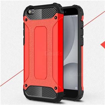 King Kong Armor Premium Shockproof Dual Layer Rugged Hard Cover for Xiaomi Mi 5c - Big Red