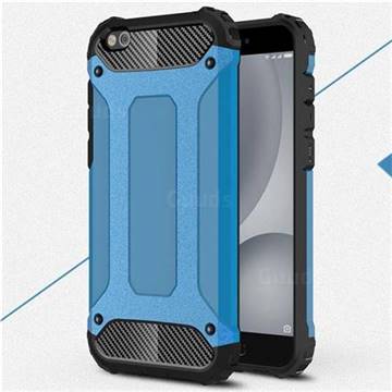 King Kong Armor Premium Shockproof Dual Layer Rugged Hard Cover for Xiaomi Mi 5c - Sky Blue