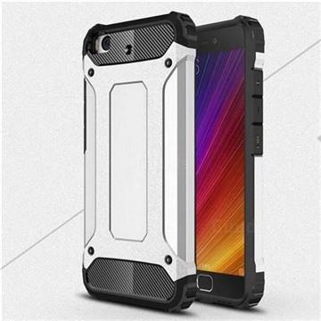 King Kong Armor Premium Shockproof Dual Layer Rugged Hard Cover for Xiaomi Mi 5s - Technology Silver