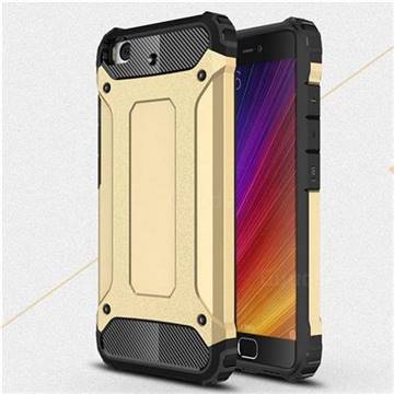 King Kong Armor Premium Shockproof Dual Layer Rugged Hard Cover for Xiaomi Mi 5s - Champagne Gold