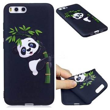 Bamboo Panda 3D Embossed Relief Black Soft Back Cover for Xiaomi Mi 6 Mi6