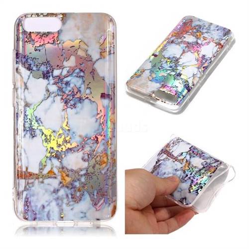 Gold Plating Marble Pattern Bright Color Laser Soft TPU Case for Xiaomi Mi 6 Mi6