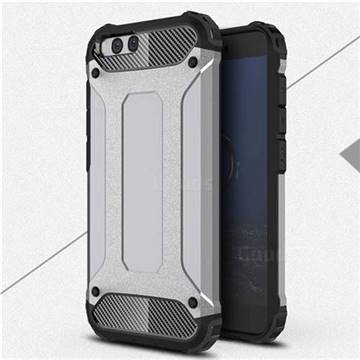 King Kong Armor Premium Shockproof Dual Layer Rugged Hard Cover for Xiaomi Mi 6 Mi6 - Silver Grey