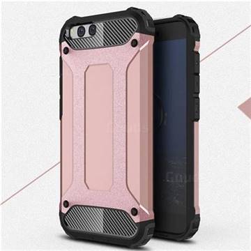 King Kong Armor Premium Shockproof Dual Layer Rugged Hard Cover for Xiaomi Mi 6 Mi6 - Rose Gold