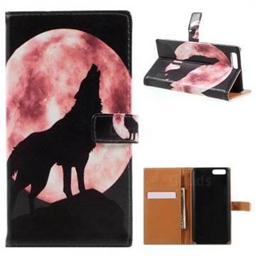 Moon Wolf Leather Wallet Case for Xiaomi Mi 6 Mi6