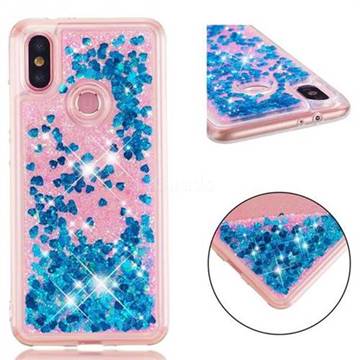 Dynamic Liquid Glitter Quicksand Sequins TPU Phone Case for Xiaomi Mi A2 (Mi 6X) - Blue