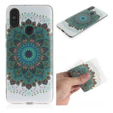 Peacock Mandala IMD Soft TPU Cell Phone Back Cover for Xiaomi Mi A2 (Mi 6X)