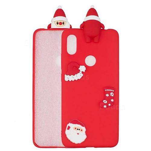 Red Santa Claus Christmas Xmax Soft 3D Silicone Case for Xiaomi Mi A2 (Mi 6X)