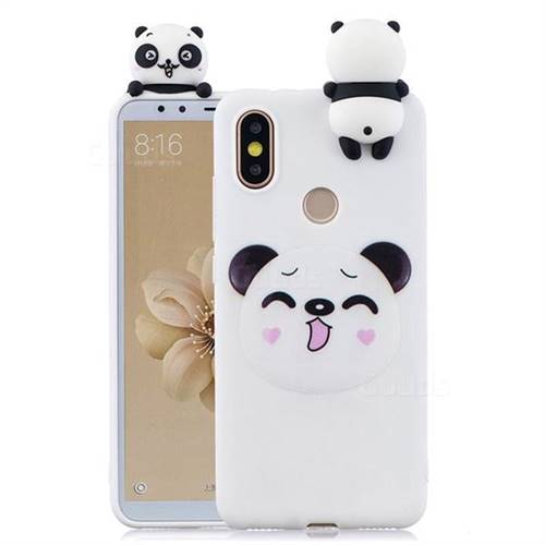 Smiley Panda Soft 3D Climbing Doll Soft Case for Xiaomi Mi A2 (Mi 6X)