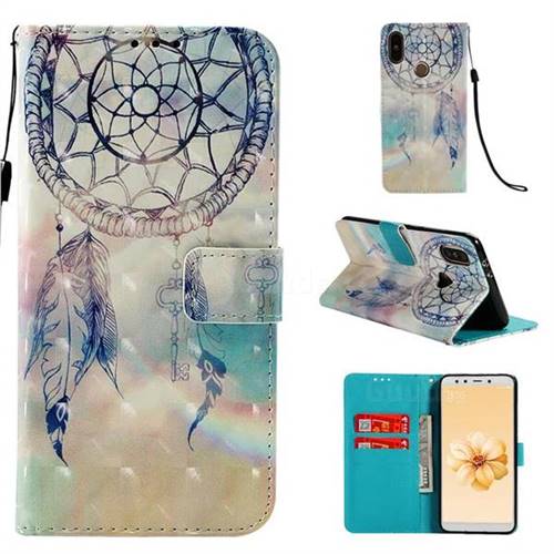 Fantasy Campanula 3D Painted Leather Wallet Case for Xiaomi Mi A2 (Mi 6X)
