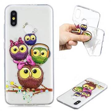 Bird Owl Family IMD Soft TPU Back Cover for Xiaomi Mi 8