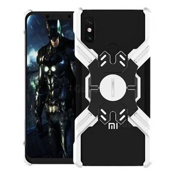 Heroes All Metal Frame Coin Kickstand Car Magnetic Bumper Phone Case for Xiaomi Mi 8 - Silver