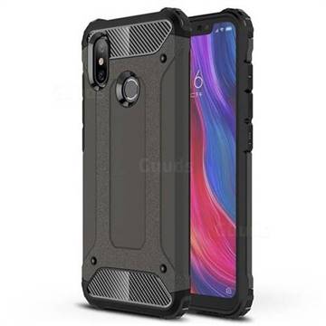 King Kong Armor Premium Shockproof Dual Layer Rugged Hard Cover for Xiaomi Mi 8 - Bronze