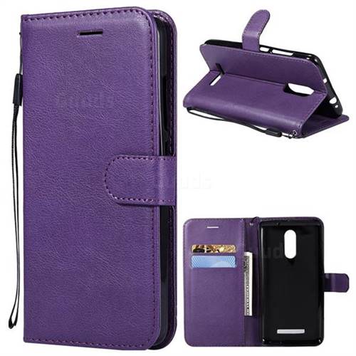 Retro Greek Classic Smooth PU Leather Wallet Phone Case for Xiaomi Mi 8 - Purple