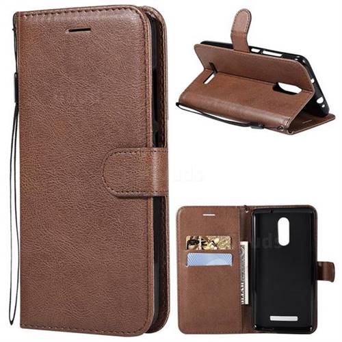 Retro Greek Classic Smooth PU Leather Wallet Phone Case for Xiaomi Mi 8 - Brown