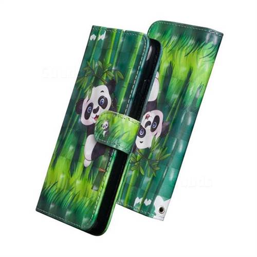 Climbing Bamboo Panda 3D Painted Leather Wallet Case for Xiaomi Mi 8 Lite / Mi 8 Youth / Mi 8X