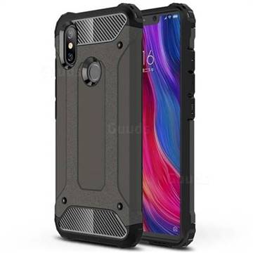 King Kong Armor Premium Shockproof Dual Layer Rugged Hard Cover for Xiaomi Mi 8 SE - Bronze