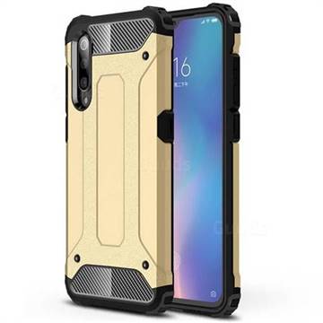 King Kong Armor Premium Shockproof Dual Layer Rugged Hard Cover for Xiaomi Mi 9 - Champagne Gold