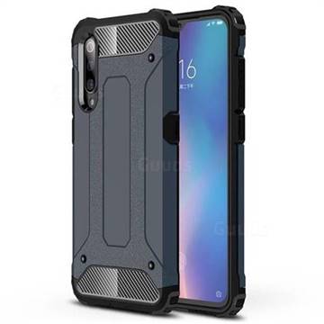 King Kong Armor Premium Shockproof Dual Layer Rugged Hard Cover for Xiaomi Mi 9 - Navy