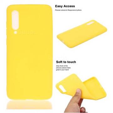 Soft Matte Silicone Phone Cover for Xiaomi Mi 9 - Yellow