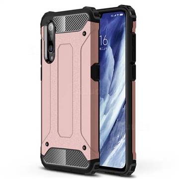King Kong Armor Premium Shockproof Dual Layer Rugged Hard Cover for Xiaomi Mi 9 Pro - Rose Gold